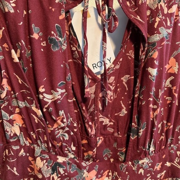 Brand New Roxy Maroon Short Dress - Picture 3 of 5